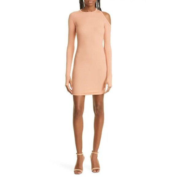 Alix NYC Elton Single Cold Shoulder Long Sleeve Body-Con Dress XSmall Womens - Picture 1 of 9